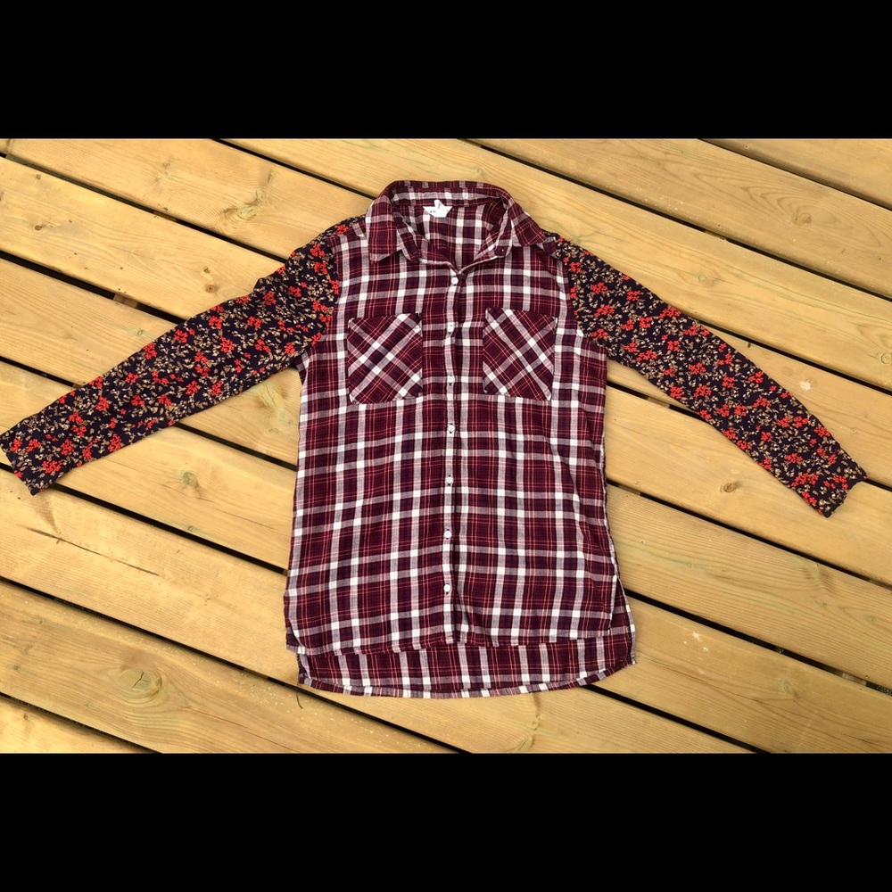 Aeropostale x Bethany Mota Plaid Floral Combo
